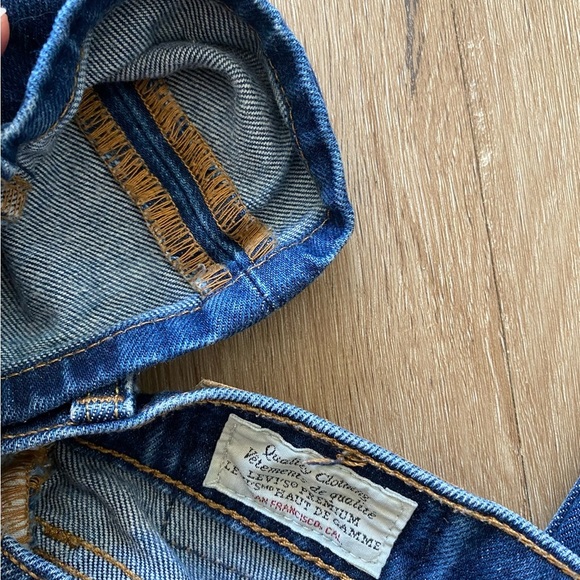 Levi’s Premium 501 25x28 Medium/Dark Wash Skinny Jeans - Picture 9 of 16